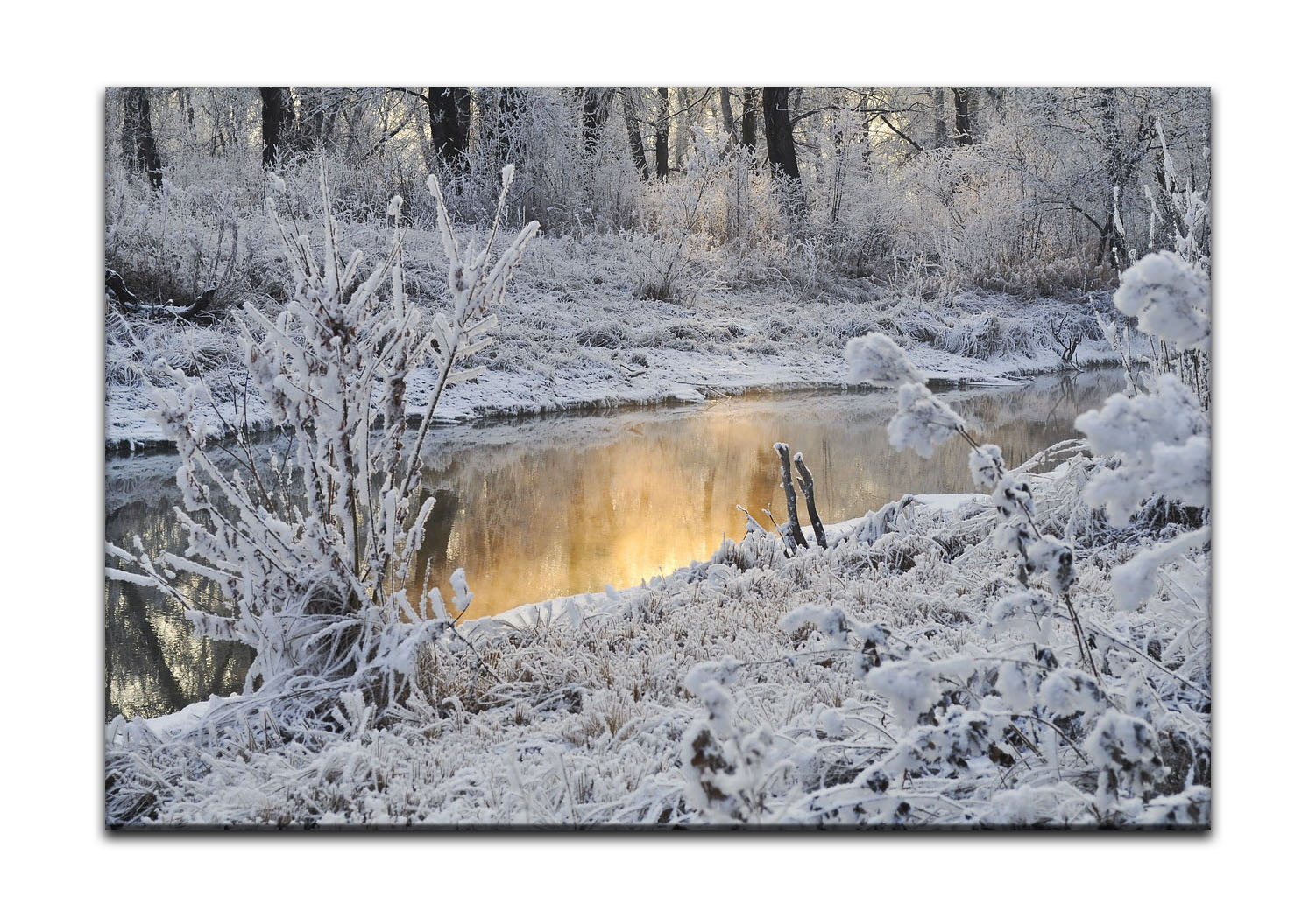 Leinwandbild Wandbild Winter Schnee Winterlandschaft