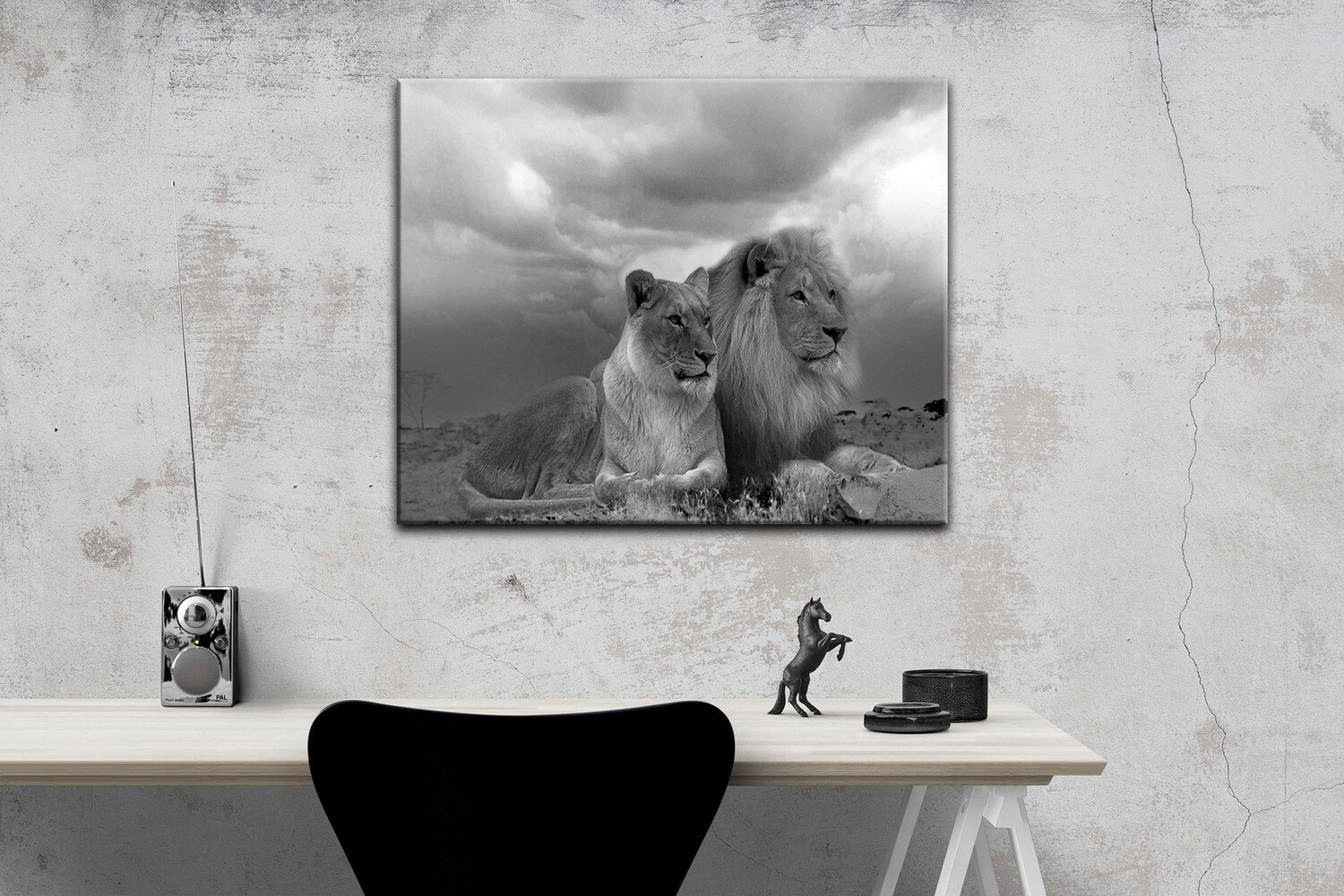 Leinwandbild Wandbild Afrika Safari Löwen