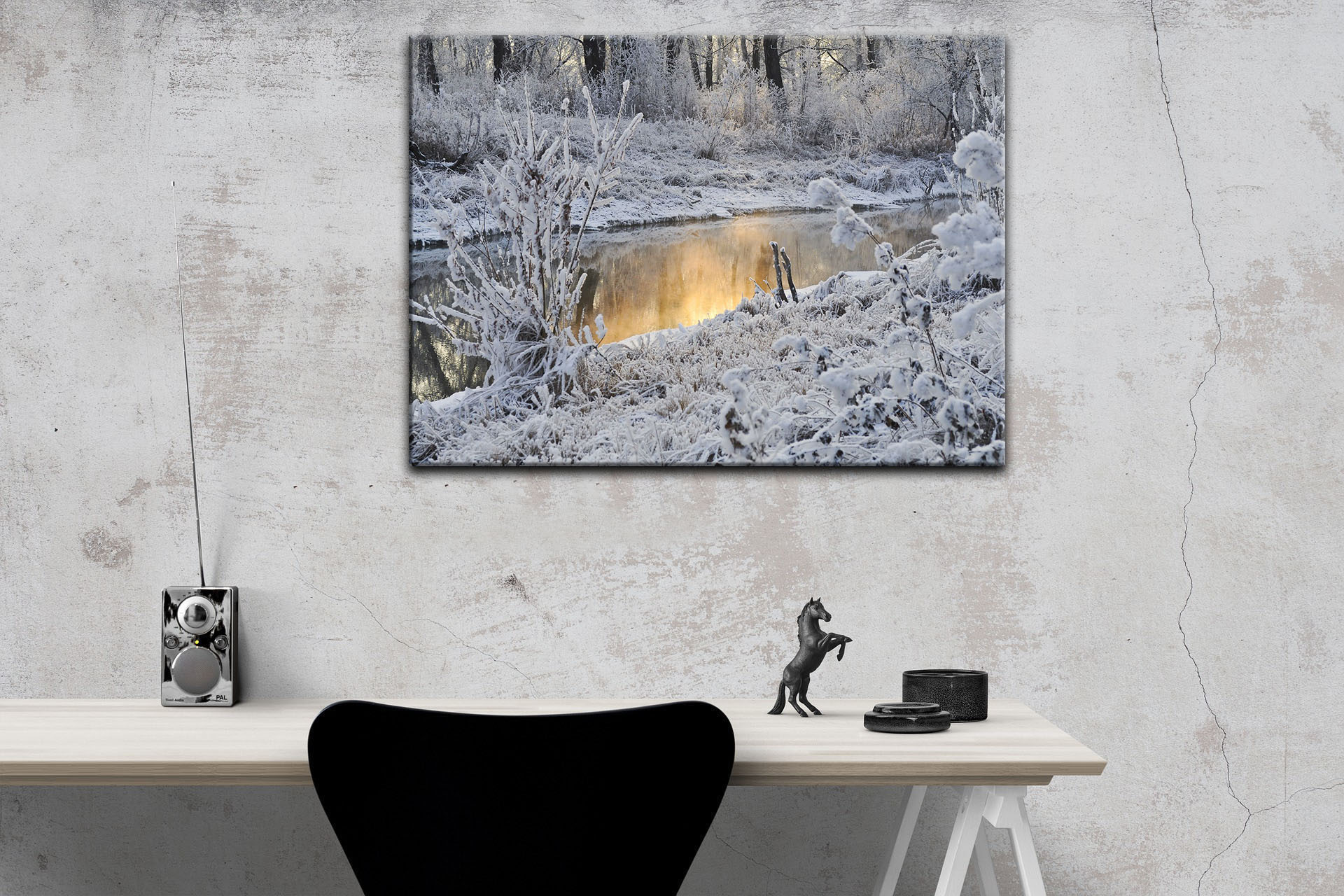 Leinwandbild Wandbild Winter Schnee Winterlandschaft
